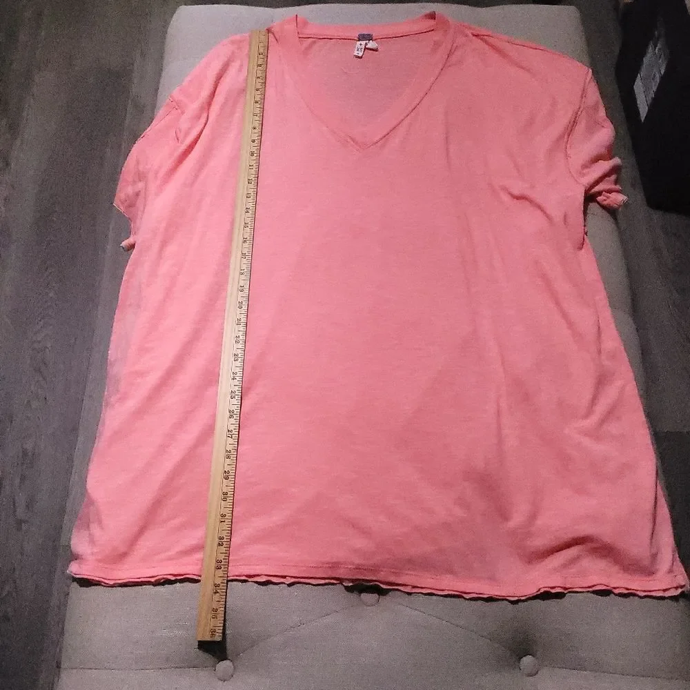 Free People Coral Beach Swim Tunic Cover Up Oversized Womens XSmall